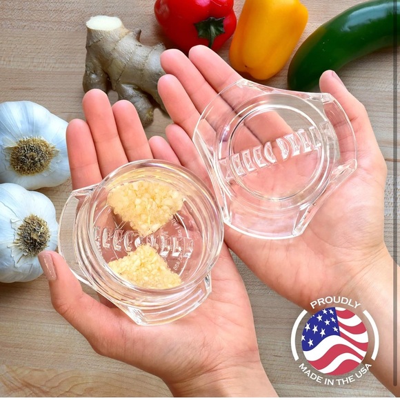 Garlic Ginger Twister Peeler & Chopper. Multifuntional Mincer Nuts, Herbs & More - Picture 8 of 13